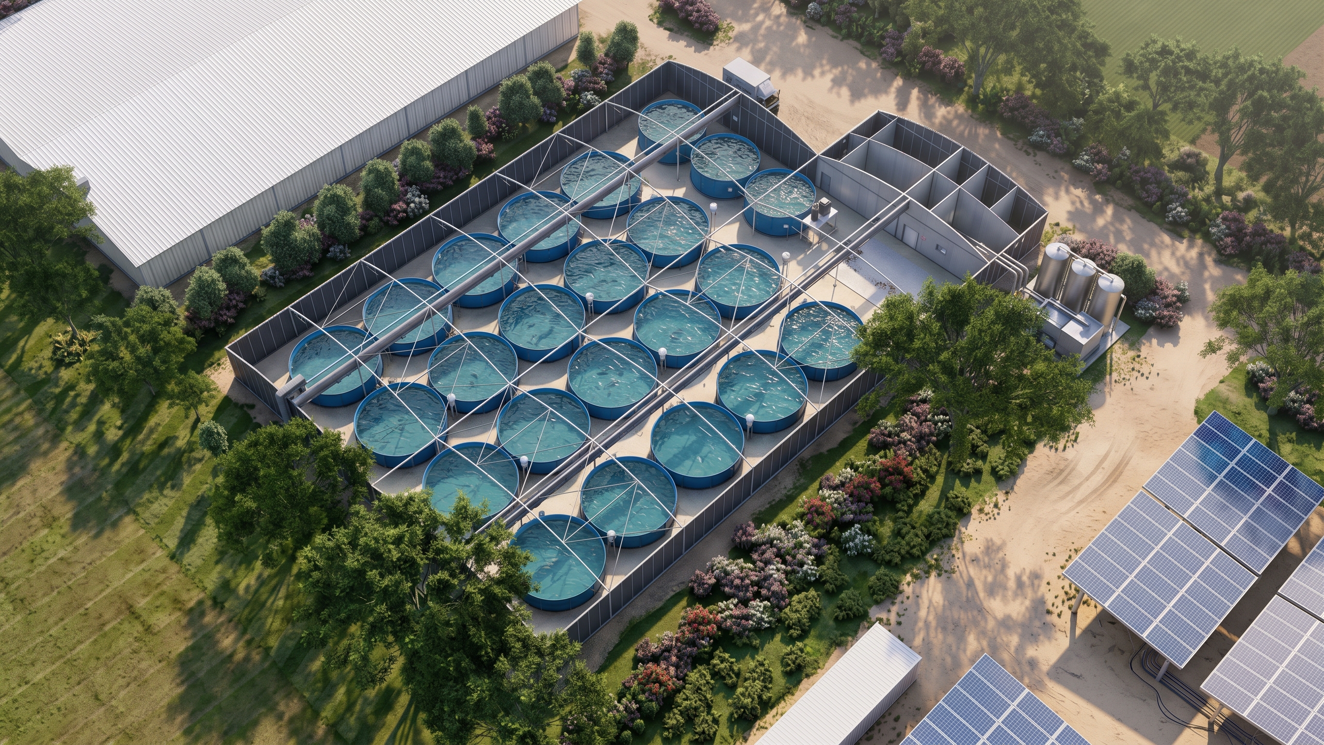 Eco BlueHouse Land-Based RAS Farm System